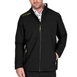 Island Green Men's Waterproof Inner Storm Cuff Golf Jacket, Black, Large