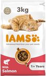 IAMS Adult Dry Cat Food Salmon 3kg