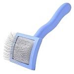 Curved Grooming Slicker Brush for Dogs, Soft Pin Goldendoodle Brush for Dematting & Shedding, Ideal Dog Slicker Brush for Poodles, Labradoodles & Other Breeds [We Love Doodles] (Small)