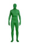 Full Bodysuit Unisex Lycra Spandex Stretch Adult Costume Zentai Disappearing Man Body Suit (X-Large, Green)