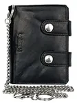 Men's RFID Biker's Wallet with 45 cm Long Metal Chain to Hang