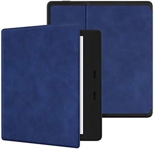 Ayotu Skin Touch Feeling Case for 7" All-New Kindle Oasis (10th Gen, 2019 Release & 9th Gen, 2017 Release), Waterproof Compact Soft Cover with Auto Wake/Sleep, Navy Blue