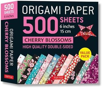 Origami Paper 500 sheets Cherry Blossoms 6" (15 cm): Tuttle Origami Paper: High-Quality Double-Sided Origami Sheets Printed with 12 Different Patterns (Instructions for 6 Projects Included)