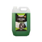 REMTO Bike & Car Tyre Polish 5 Liter Extreme Black Tyre Shine - Long Lasting Tyre Gloss & Dirt Repellent Formulation | Prevents Fading and Cracks | Non-Greasy Pleasant Fragrance (Green Apple- Green)