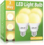 Wiyifada 3 Way LED Light Bulbs 4 Pa