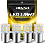 BANGO 1156 LED Bulb Amber Turn Signal Light, 1141 1003 7506 BA15S Super Bright for Car Front Rear Turn Signal Lights Brake Tail Lights, 4 Pack