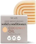 Kitsch Coconut Oil Deep-Moisturizing Hair Conditioner Bar | Made in US | Eco-friendly Daily Conditioner for Dry Hair | Nourishes & Restores Damaged Hair for Less Breakage | Paraben Free, 2.7 oz