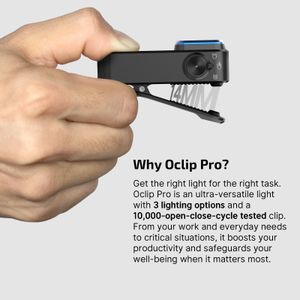 OLIGHT Oclip Pro 500 Lumens Clip-On Flashlight – Black