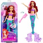 Disney Princess Toys, Ariel Mermaid Doll with Color-Change Hair and Tail, Color Splash Water Toy Inspired by The Movie