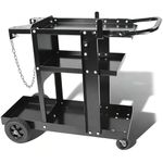 Welding Cart for Mig Welder - Table Top Cabinet With Gas Bottle Storage - Machine Equipment Plasma Cutter - Durable 400 Lbs Capacity