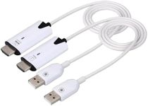2024 Newest,Wireless HDMI Transmitter and Receiver, Wireless HDMI Extender Kit, Plug and Play Portable, 98FT Range, 2.4G/5Ghz, for Streaming video/audio from Laptop/PC/TV Box to TV/Monitor/Projector