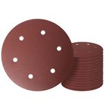 9 Inch 6-Hole Sanding Disc-Grit 240