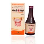 Ayurvedic GASORID Syrup -Natural Ayurvedic Digestive Enzyme Syrup for Acidity & Stomach Pain - Relieves Acidity, Indigestion, & Constipation (With 20 Tablets FREE) |For All Ages PACK OF 1 (200 ML)|