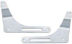 Kuryakyn 7081 Multi-Purpose Driver/Passenger Seat Backrest Component: Fixed Mounts for 2018-20 Harley-Davidson Softail FLFB/S, FXBR/S Motorcycles, 1 Pair, Chrome