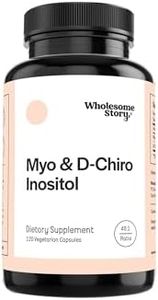 Wholesome Story Inositol Supplement | Myo-Inositol & D-Chiro Inositol Capsules 2050mg | Hormonal Balance & Ovarian Support | 40:1 Ratio | 30-Day Supply