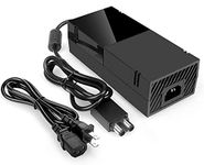 Power Supply Brick for Xbox One with Power Cord, (Low Noise Version) AC Adapter Power Supply Charge for Xbox One Console, 100-240V Auto Voltage, Black…