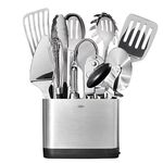 OXO 3126300 Steel 15 Piece Utensil Set, Stainless Steel