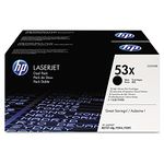 HP Q7553XD 53X High Yield Original LaserJet Toner Cartridges, Black, Multipack