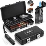 SEMKONT Cigar Humidor, Portable Tra