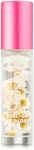 Blossom Roll on Lip Gloss, Gourmand Scented Clear High Shine Moisturizing Lip Oil, Non Sticky, Infused with Real Flowers, Made in USA, 0.2oz, Almond Biscotti