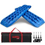 X-BULL New Recovery Traction Tracks Sand Mud Snow Track Tire Ladder 4WD (3Gen, Blue)