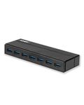 High-Speed Lindy 7-Port USB 3.0 Hub with Enhanced BC 1.2 Charging - Efficient Multi-Device Connection & Fast Charging for PCs and Macs