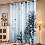 SUBRTEX Printed Curtains Room Darke