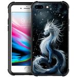 CARLOCA Compatible with iPhone 8 Case iPhone SE 2020 Case,iPhone 7 Cases for Girls Women Boys,White Dragon Pattern Design Shockproof Anti-Scratch Case for iPhone 7/8/SE2 4.7-inch