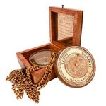 Gift for Scouts Memorial Boys & Men - Engraved Compass Scout Oath in Wood Box Scout Camping Compass Gift Orienteering Compass, Hiking Backpacking Compass Gift, 50 Year calander (#1 Scout Compass)