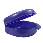 Gum Shield Case - Mouth Guard Gumshield Box for Ortho Retainers, Sports Dental Appliances, Dentures & More (Purple)