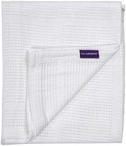 Clevamama Cellular Blanket for Cot/Cot Bed, 120 x 140 cm, White