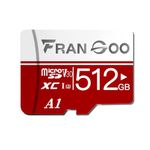 FranGoo 512GB Micro SD Memory Cards, SD Card，UHD Video for GoPro，4K Camera Pro， Action Camera，Smartphone，MicroSDXC Memory Card UHS-I U3 A1 V30