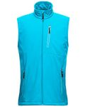 33,000ft Men's Lightweight Softshell Gilet, Windproof Waterproof Outerwear Vest Gilets Sleeveless Jacket for Cycling Running Hiking Golf Travel Bright Blue M