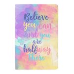 LAURET BLANC Daily Planner Undated, Schedule Your Day, Manage To-Do List, Wellness Tracker, Plan for 80 Days, Paperback. (Believe You Can And You Are Halfway There)