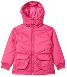 Amazon Brand - Jam & Honey Polyester Girl'S Standard Length Regular Jacket (Jhaw20Gjk007 B_Bright Pink_10-11 Years Years-11