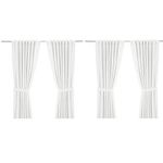 IKEA Ritva White Curtain Set - Size: 57 x 98 (2 Pairs, White)