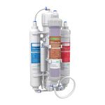 Aquatic Life RO Buddie Four Stage Reverse Osmosis System with Color Changing Mixed Bed Deionization Cartridge, 50-Gallon, White