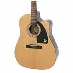 Epiphone AJ-100CE Cutaway Acoustic / Electric Guitar, Mahogany Body, Select Spruce Top, Rosewood Fingerboard, Mahogany Neck, 25.5 scale