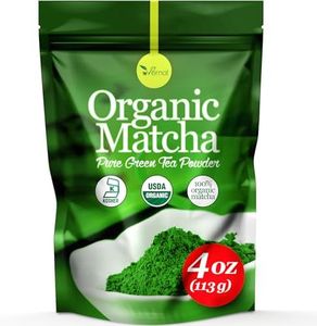 uVernal Organic Matcha Green Tea Powder - 100% Pure Matcha for Smoothies Latte and Baking Easy to Mix - 4oz Kosher Pareve