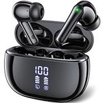 Wireless Earbuds, Eumspo Bluetooth Earbuds Touch Control Ear Buds 5.3 Hi-Fi Stereo with ENC Noise Cancelling Mic, Bluetooth Headphones IPX7 Waterproof in Ear Wireless Headphones with LED Power Display