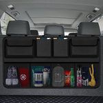 Snuopfy Nylon Enstiler Car Trunk Organizer, Backseat Hanging Organizer With 8 Large Storage Pockets, For Car, Suv, Truck, Van, Space Saving Expert, Automobiles, Black