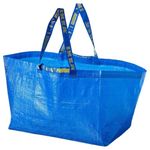 IKEA Easy To Keep Clean Carrier Bag, Large, Blue Pack of 2