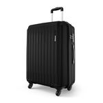 Safari Genius Alley 75cm Large Size Check-in Trolley Bag Hard Case Polypropylene, 4 Spinner Wheels, 360 Degree Wheeling Luggage, Travel Bag, Suitcase for Travel, Trolley Bags for Travel, Black