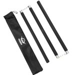 Martial Arts Armory Foam Padded Three Section Staff for Safe Practice Training (Black)