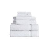 SALBAKOS 6 Piece Bath Towel Set - Turkish Luxury Hotel & Spa Collection - OEKO-TEX Organic - Eco-Friendly Turkish Cotton (White)
