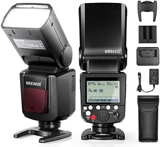 NEEWER NW665-C E-TTL II Speedlite Flash, 2.4G HSS 1/8000s Speedlight, 2040mAh Lithium Battery, Full Power 650 Flashes, 1.5s Recycling Time, Compatible with Canon R6 R5 R3 R M6 850D 800D 7D/6D Mark II