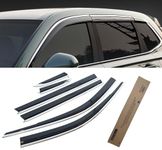 SNOWAMORE- Window Visor Deflectors for Honda CR-V CRV 2023/2024/2025, Smoke Rain Guards (6 PCS) *Suitable for Five-Seater Model(Including Hybrid)