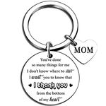 Ikacvb Mama Gifts Valentines Day Keychain Gifts For Mother Mom Birthday Gifts From Daughter Son Best Mom Ever Thank You Gifts For Mom From Mother’s Day Gifts Christmas, Silver, Small