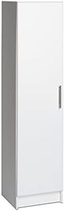 Prepac Elite 16" Storage Cabinet, White Storage Cabinet, Bathroom Cabinet, Pantry Cabinet with 2 Adjustable Shelves, 16" D x 16" W x 65" H, WEB-1664