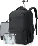 BAGSMART Rolling Travel Backpack, W
